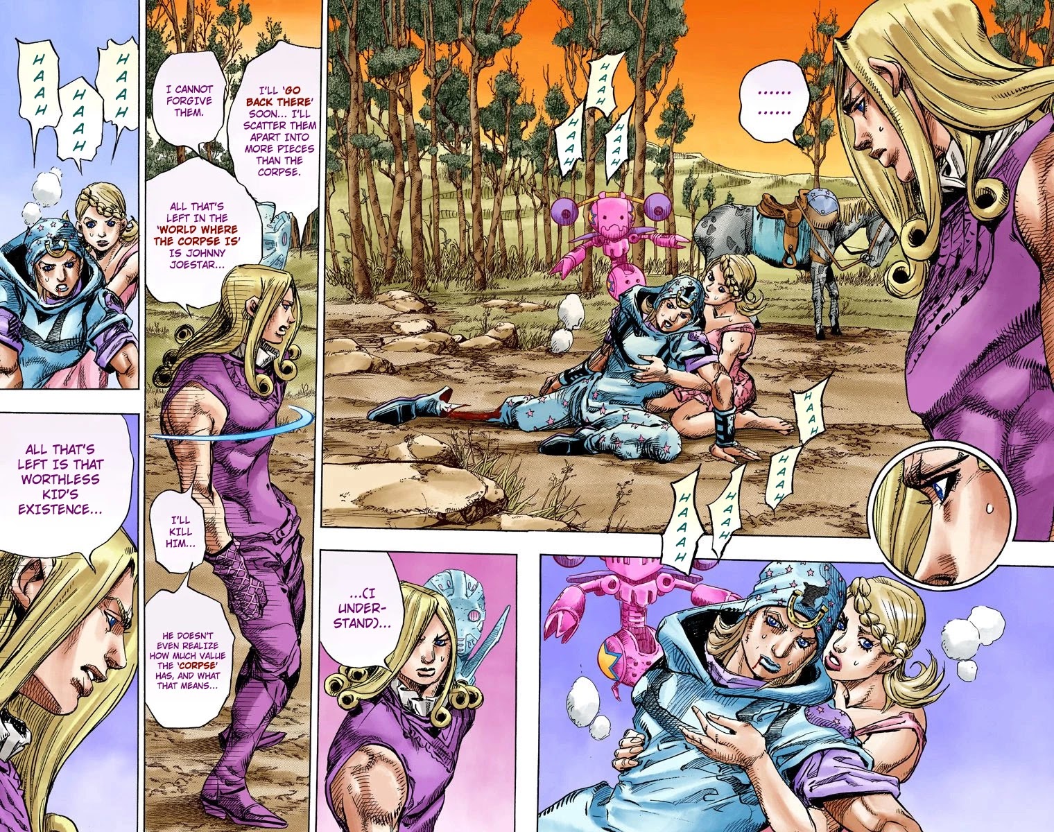 JoJo's Bizarre Adventure Part 7 - Steel Ball Run (Official Colored) Chapter 86 page 19 - Chapter 86: Ball Breaker Part 4