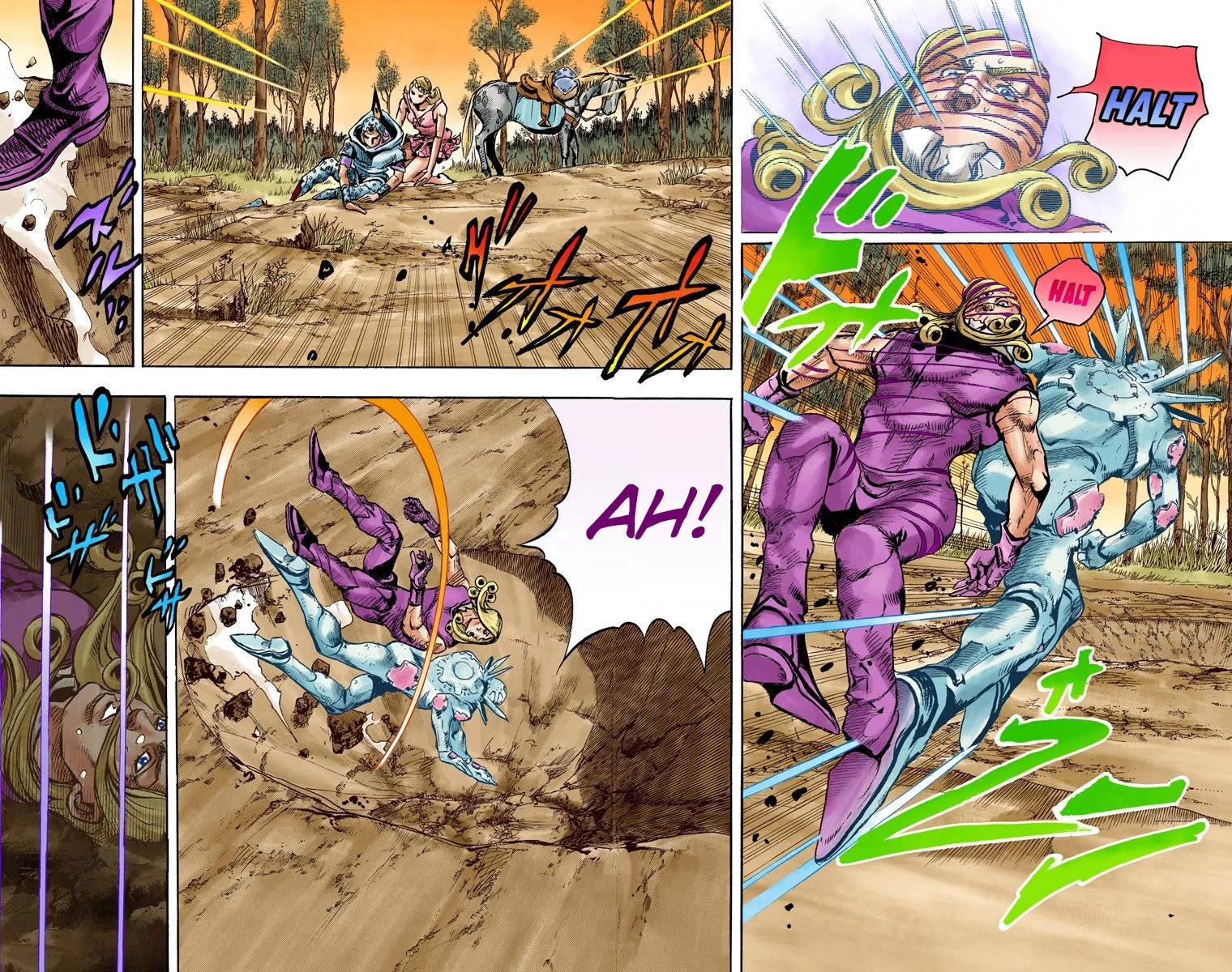 JoJo's Bizarre Adventure Part 7 - Steel Ball Run (Official Colored) Chapter 86 page 24 - Chapter 86: Ball Breaker Part 4