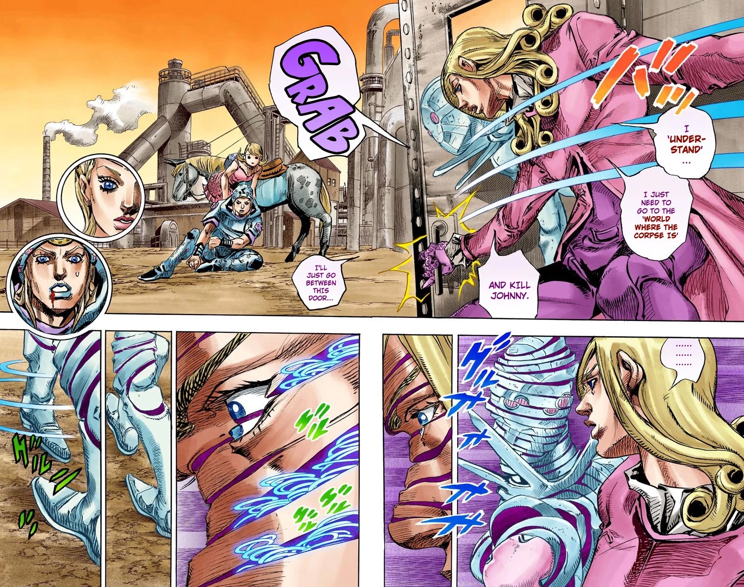 JoJo's Bizarre Adventure Part 7 - Steel Ball Run (Official Colored) Chapter 86 page 31 - Chapter 86: Ball Breaker Part 4