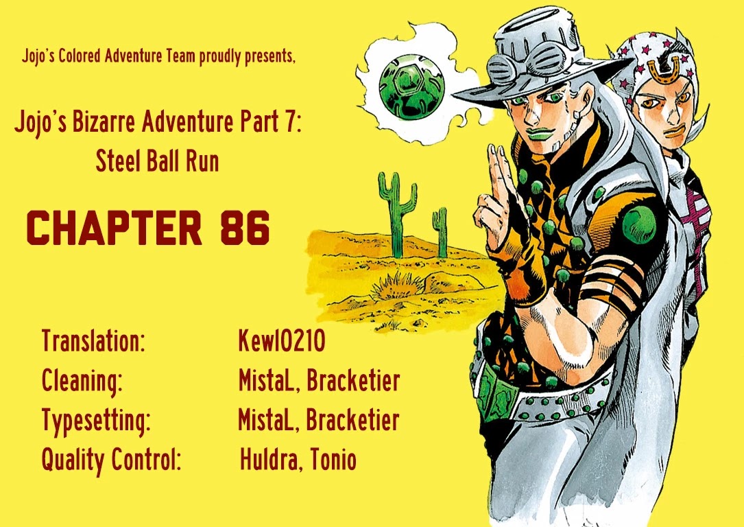 JoJo's Bizarre Adventure Part 7 - Steel Ball Run (Official Colored) Chapter 86 page 34 - Chapter 86: Ball Breaker Part 4