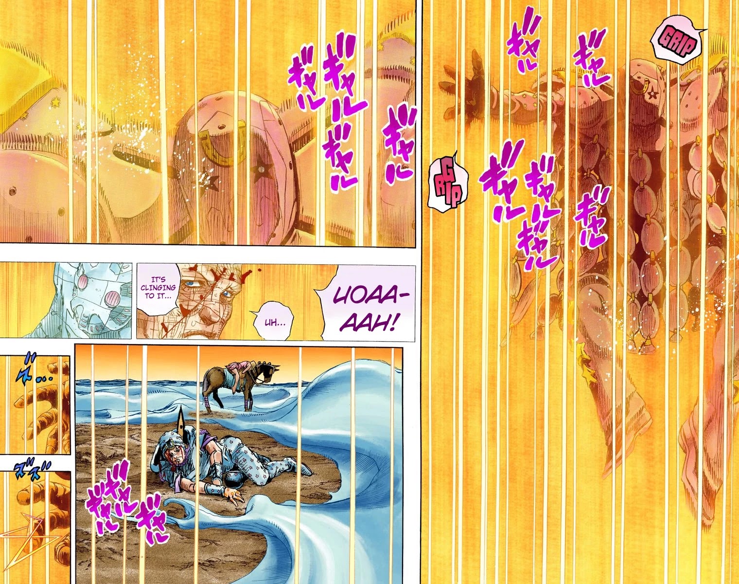 JoJo's Bizarre Adventure Part 7 - Steel Ball Run (Official Colored) Chapter 86 page 8 - Chapter 86: Ball Breaker Part 4