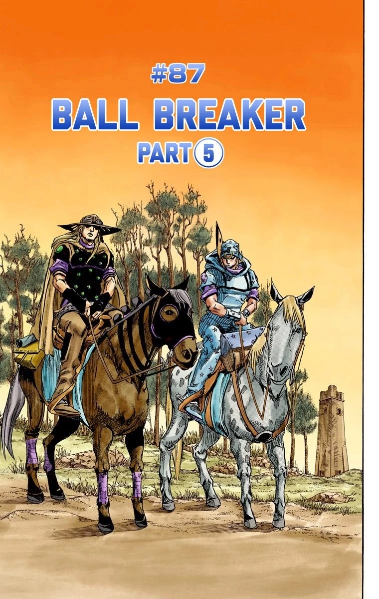 JoJo's Bizarre Adventure Part 7 - Steel Ball Run (Official Colored) Chapter 87 page 2 - Chapter 87: Ball Breaker Part 5
