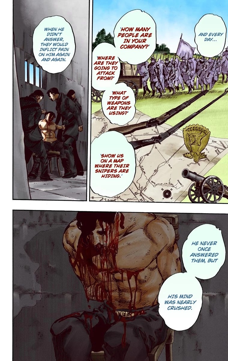JoJo's Bizarre Adventure Part 7 - Steel Ball Run (Official Colored) Chapter 87 page 23 - Chapter 87: Ball Breaker Part 5