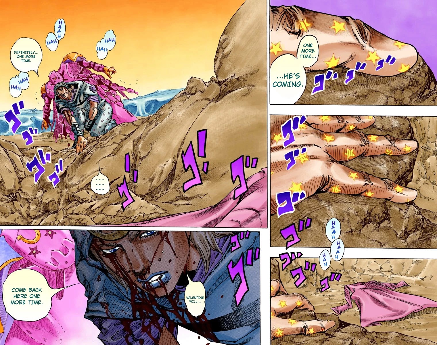 JoJo's Bizarre Adventure Part 7 - Steel Ball Run (Official Colored) Chapter 87 page 3 - Chapter 87: Ball Breaker Part 5