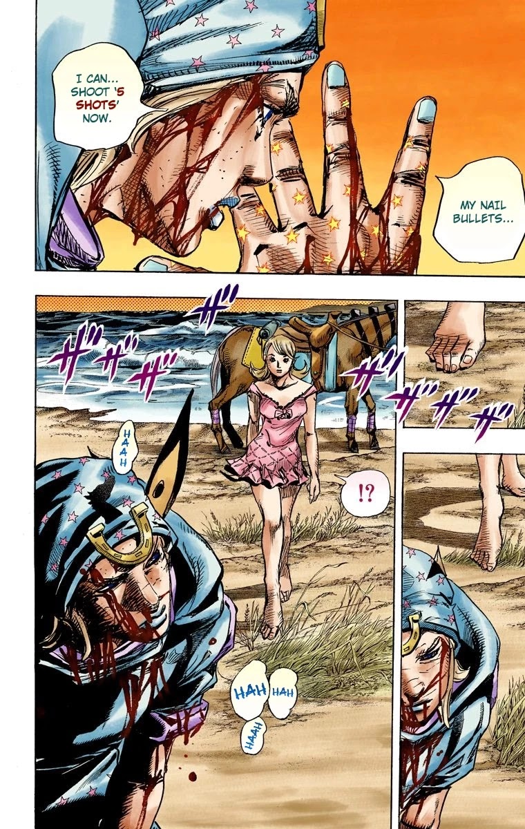 JoJo's Bizarre Adventure Part 7 - Steel Ball Run (Official Colored) Chapter 87 page 32 - Chapter 87: Ball Breaker Part 5