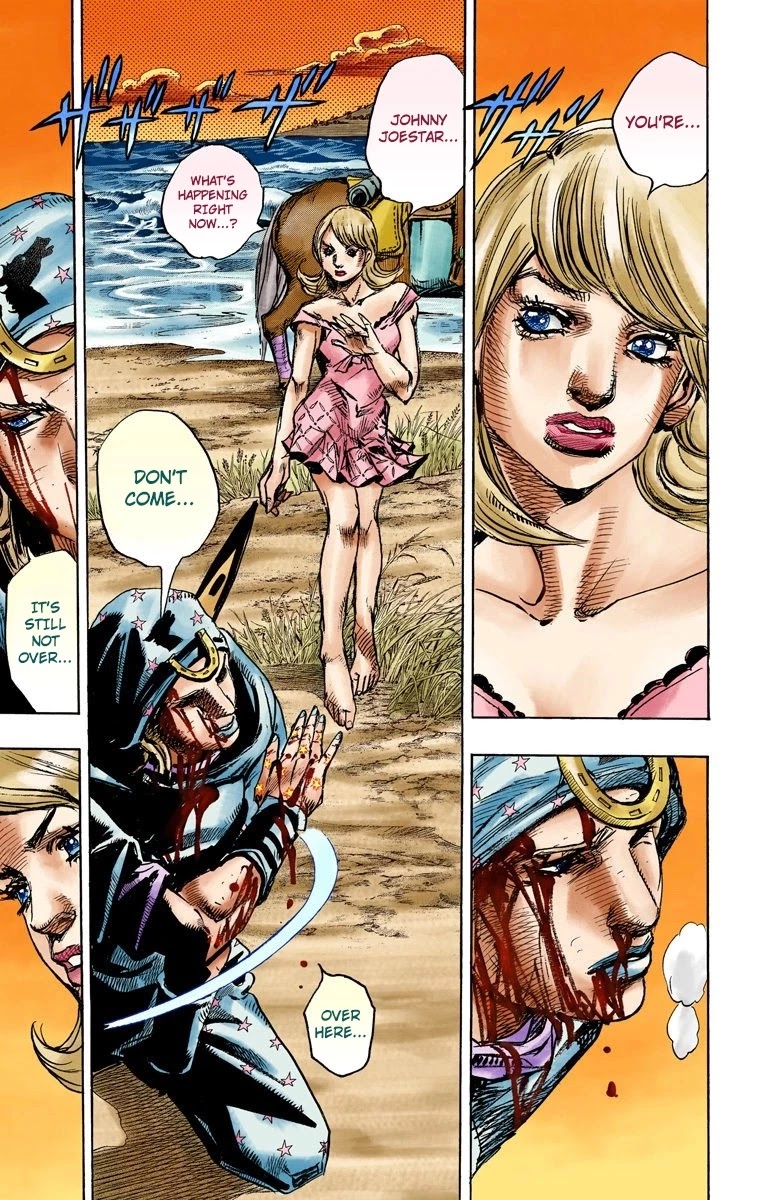 JoJo's Bizarre Adventure Part 7 - Steel Ball Run (Official Colored) Chapter 87 page 33 - Chapter 87: Ball Breaker Part 5