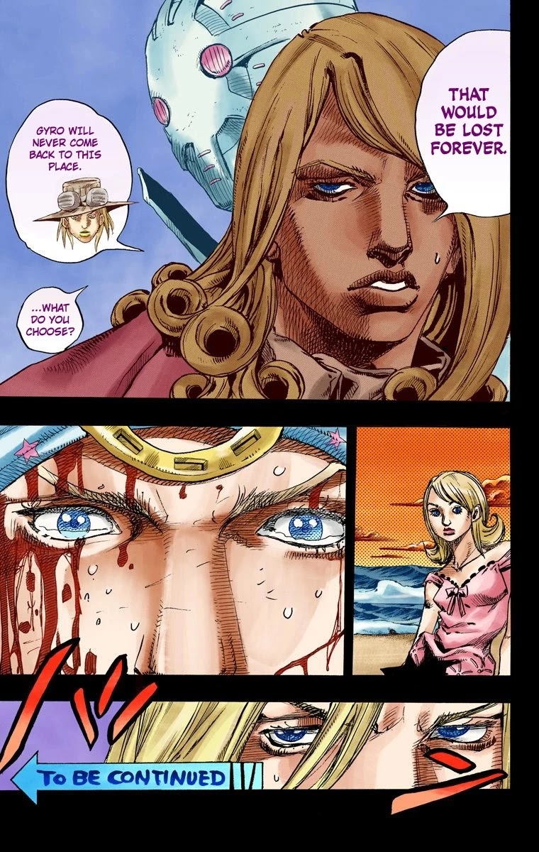 JoJo's Bizarre Adventure Part 7 - Steel Ball Run (Official Colored) Chapter 87 page 38 - Chapter 87: Ball Breaker Part 5