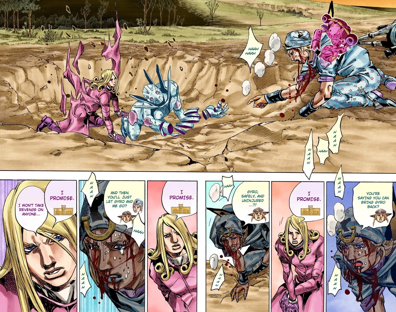JoJo's Bizarre Adventure Part 7 - Steel Ball Run (Official Colored) Chapter 88 page 10 - Chapter 88: Break My Heart, Break Your Heart Part 1