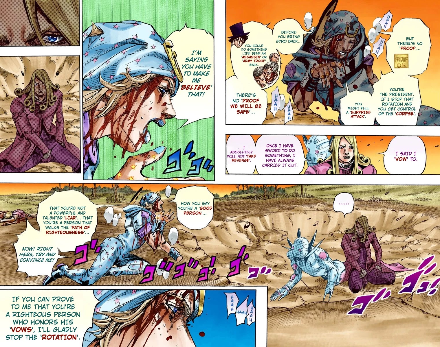 JoJo's Bizarre Adventure Part 7 - Steel Ball Run (Official Colored) Chapter 88 page 19 - Chapter 88: Break My Heart, Break Your Heart Part 1