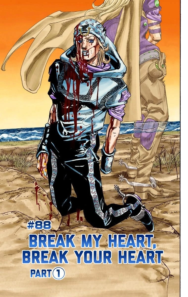 JoJo's Bizarre Adventure Part 7 - Steel Ball Run (Official Colored) Chapter 88 page 2 - Chapter 88: Break My Heart, Break Your Heart Part 1