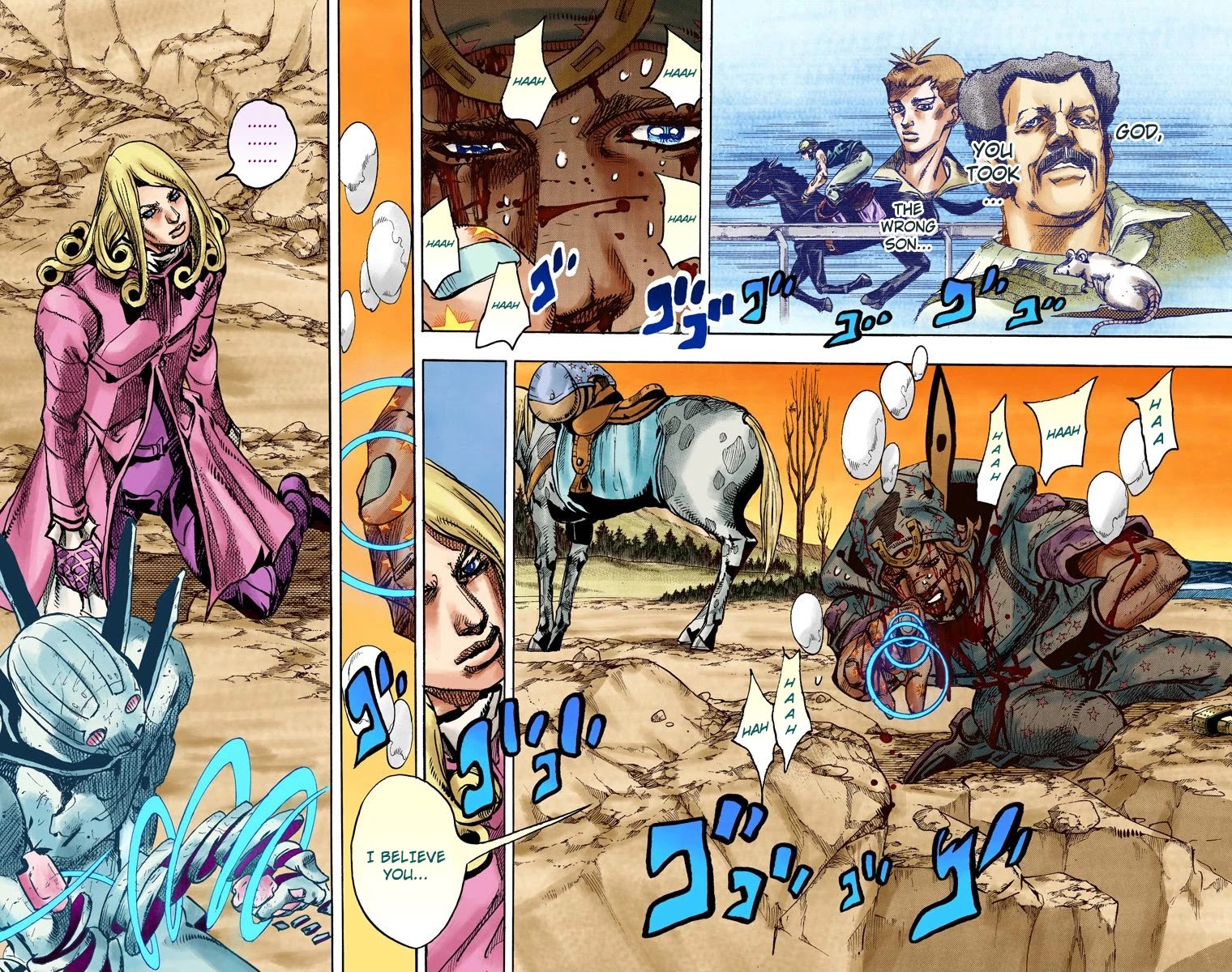 JoJo's Bizarre Adventure Part 7 - Steel Ball Run (Official Colored) Chapter 89 page 4 - Chapter 89: Break My Heart, Break Your Heart Part 2