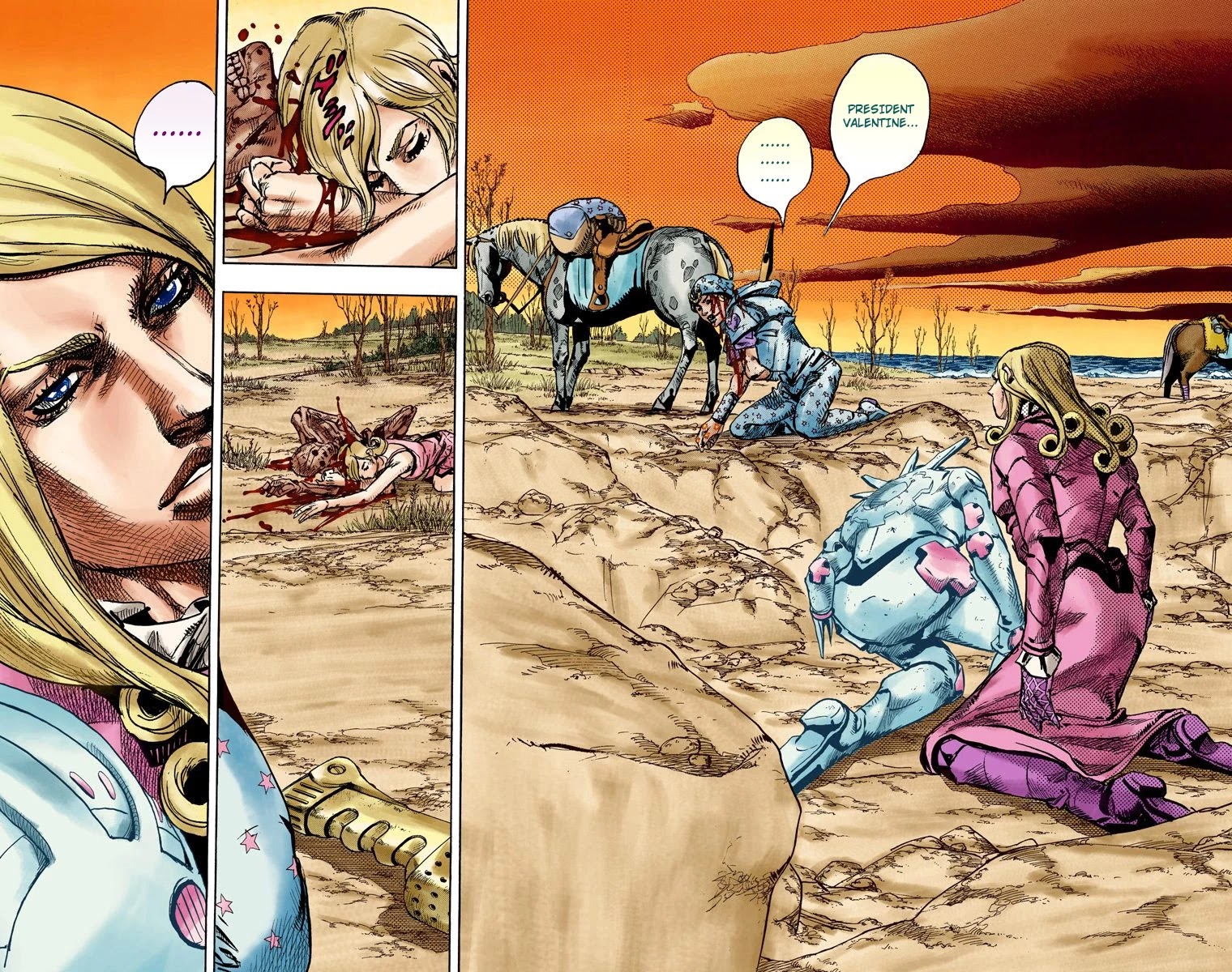 JoJo's Bizarre Adventure Part 7 - Steel Ball Run (Official Colored) Chapter 89 page 5 - Chapter 89: Break My Heart, Break Your Heart Part 2