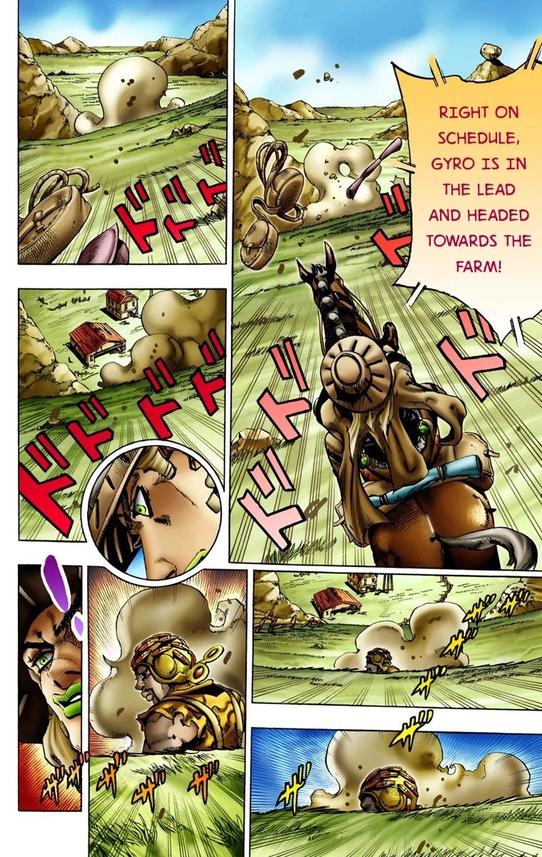 JoJo's Bizarre Adventure Part 7 - Steel Ball Run (Official Colored) Chapter 9 page 19 - Chapter 9: Long, Long Downhill