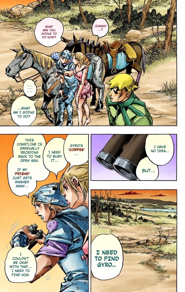 JoJo's Bizarre Adventure Part 7 - Steel Ball Run (Official Colored) Chapter 90 page 10 - Chapter 90: High Voltage Part 1