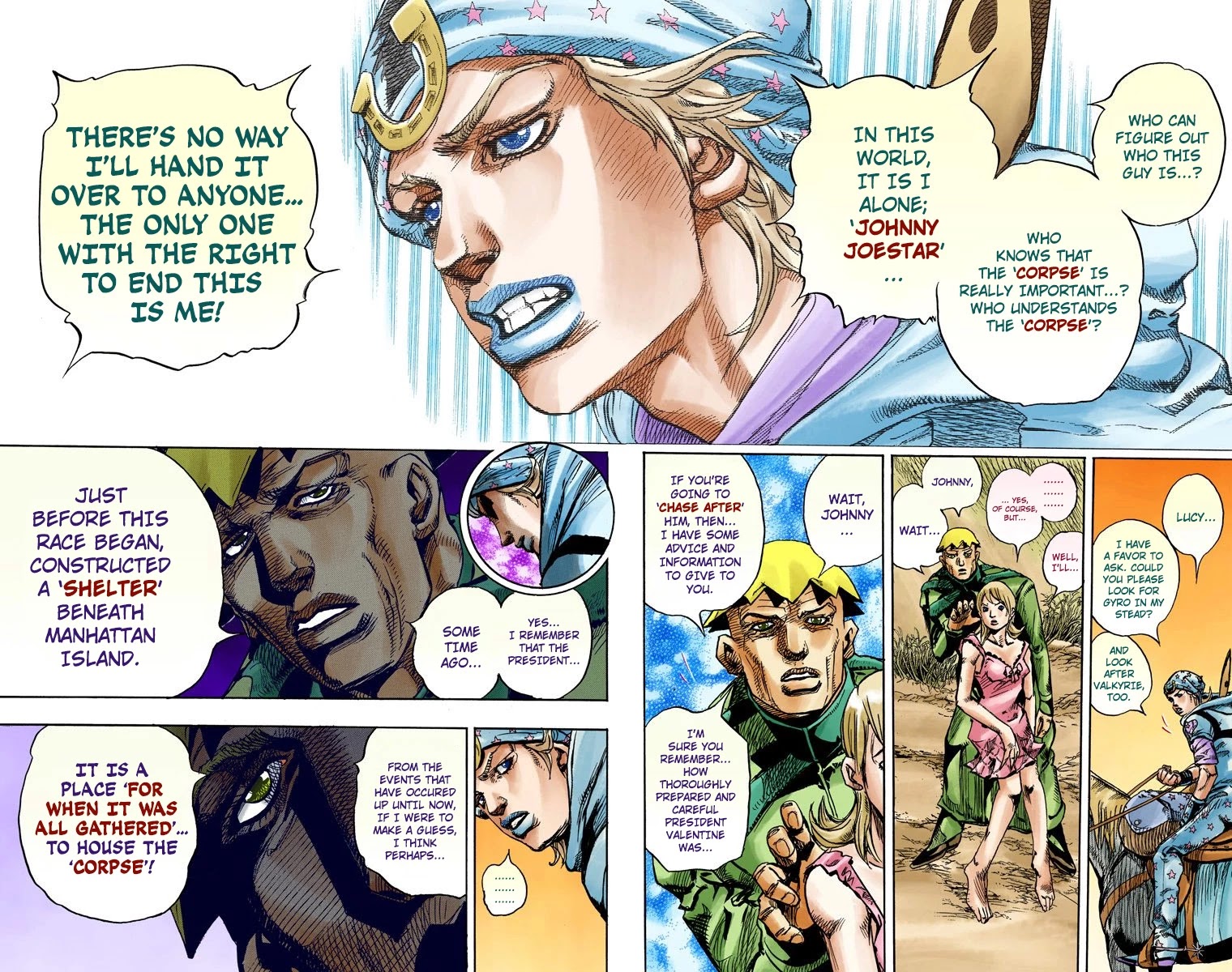 JoJo's Bizarre Adventure Part 7 - Steel Ball Run (Official Colored) Chapter 90 page 19 - Chapter 90: High Voltage Part 1
