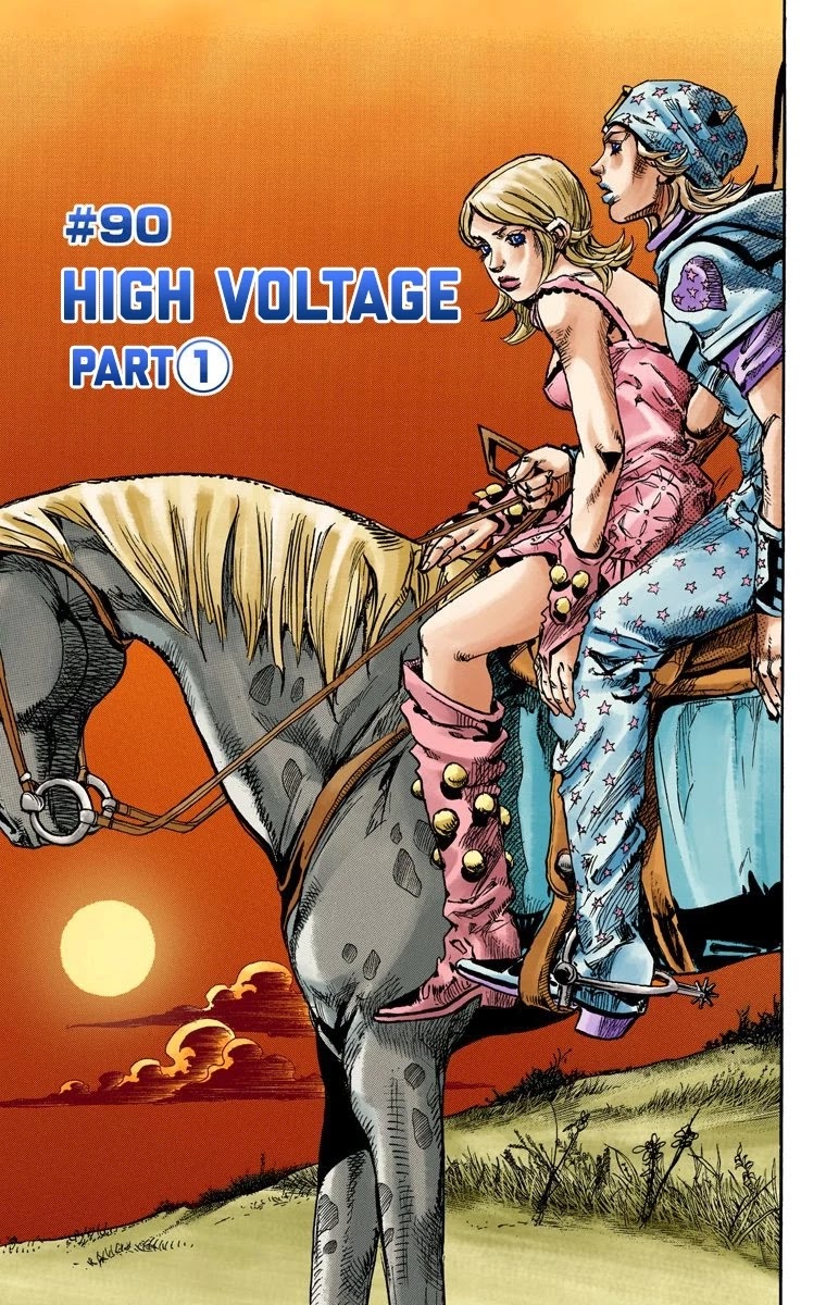 JoJo's Bizarre Adventure Part 7 - Steel Ball Run (Official Colored) Chapter 90 page 2 - Chapter 90: High Voltage Part 1
