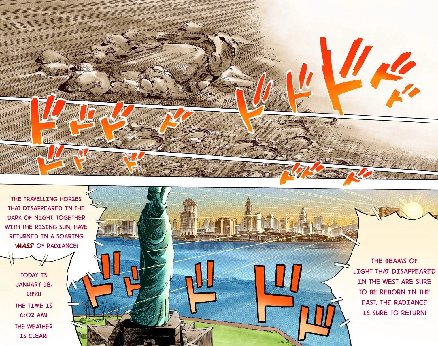 JoJo's Bizarre Adventure Part 7 - Steel Ball Run (Official Colored) Chapter 90 page 21 - Chapter 90: High Voltage Part 1