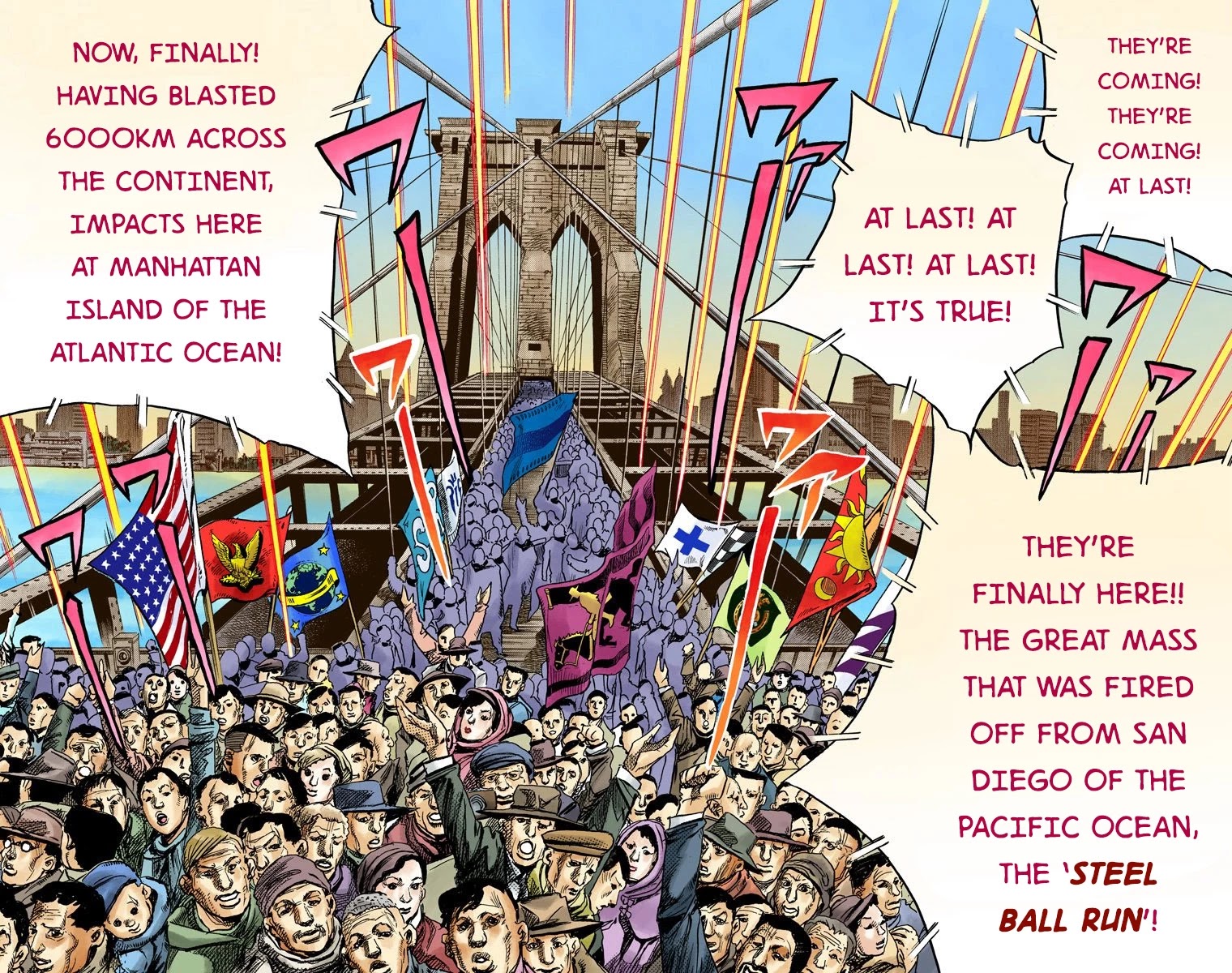 JoJo's Bizarre Adventure Part 7 - Steel Ball Run (Official Colored) Chapter 90 page 22 - Chapter 90: High Voltage Part 1