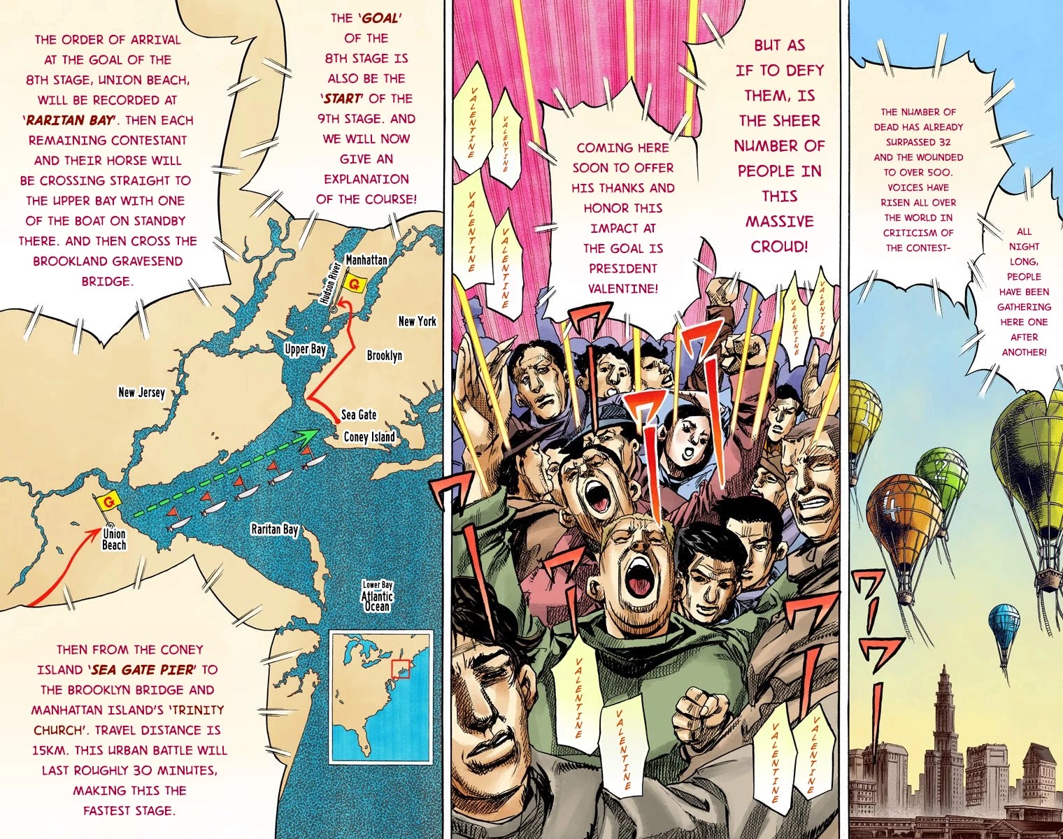 JoJo's Bizarre Adventure Part 7 - Steel Ball Run (Official Colored) Chapter 90 page 23 - Chapter 90: High Voltage Part 1