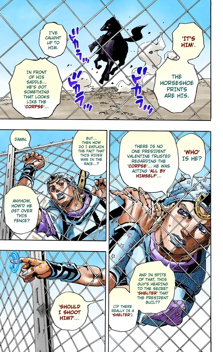 JoJo's Bizarre Adventure Part 7 - Steel Ball Run (Official Colored) Chapter 90 page 29 - Chapter 90: High Voltage Part 1