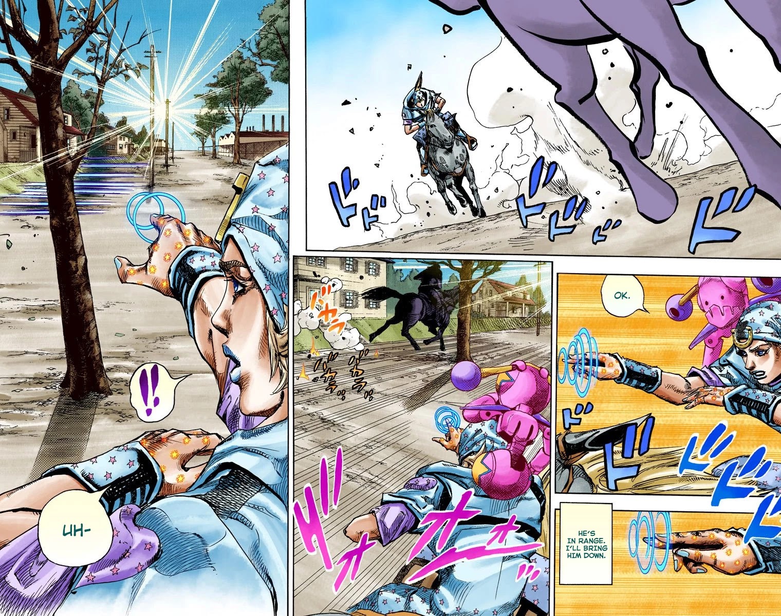 JoJo's Bizarre Adventure Part 7 - Steel Ball Run (Official Colored) Chapter 90 page 32 - Chapter 90: High Voltage Part 1