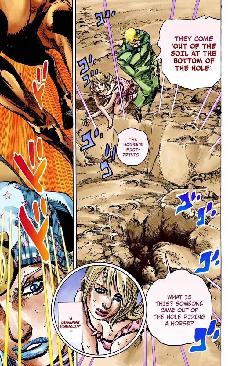 JoJo's Bizarre Adventure Part 7 - Steel Ball Run (Official Colored) Chapter 90 page 35 - Chapter 90: High Voltage Part 1