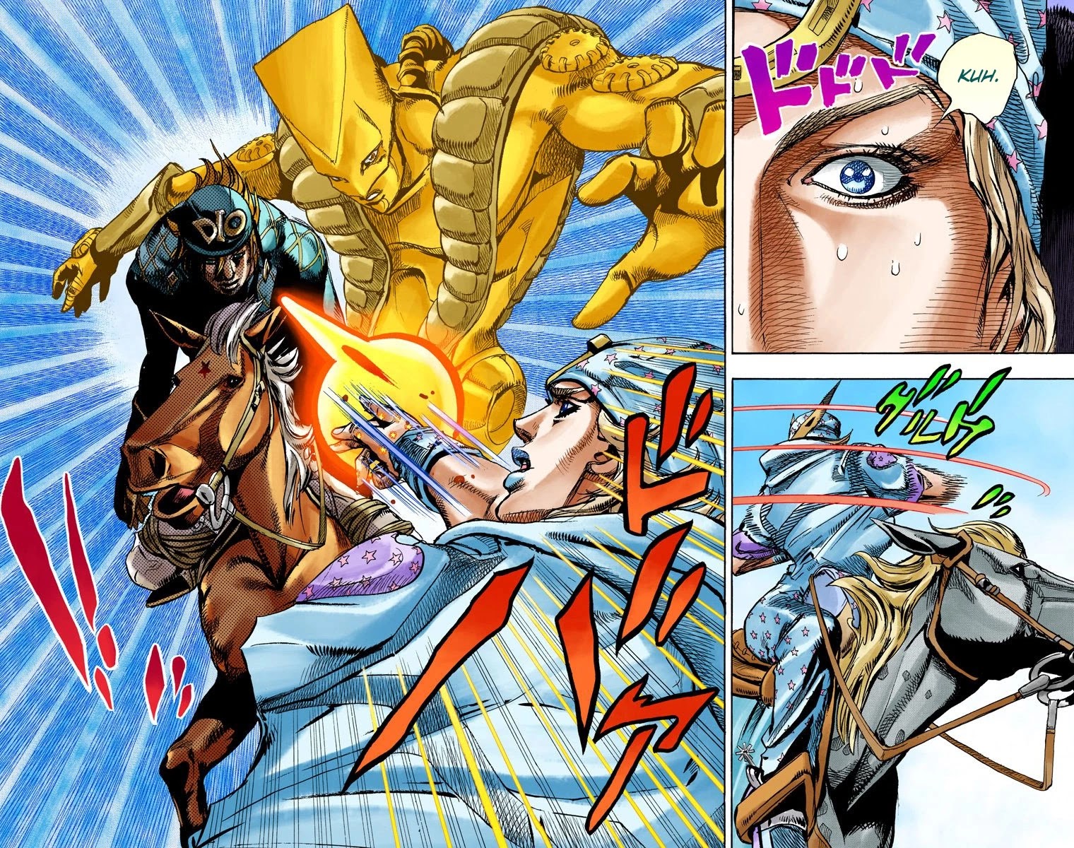 JoJo's Bizarre Adventure Part 7 - Steel Ball Run (Official Colored) Chapter 90 page 36 - Chapter 90: High Voltage Part 1