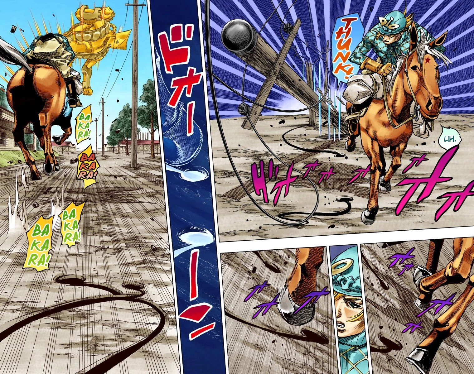 JoJo's Bizarre Adventure Part 7 - Steel Ball Run (Official Colored) Chapter 91 page 16 - Chapter 91: High Voltage Part 2
