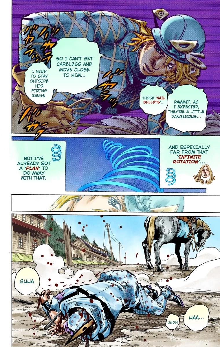 JoJo's Bizarre Adventure Part 7 - Steel Ball Run (Official Colored) Chapter 91 page 17 - Chapter 91: High Voltage Part 2