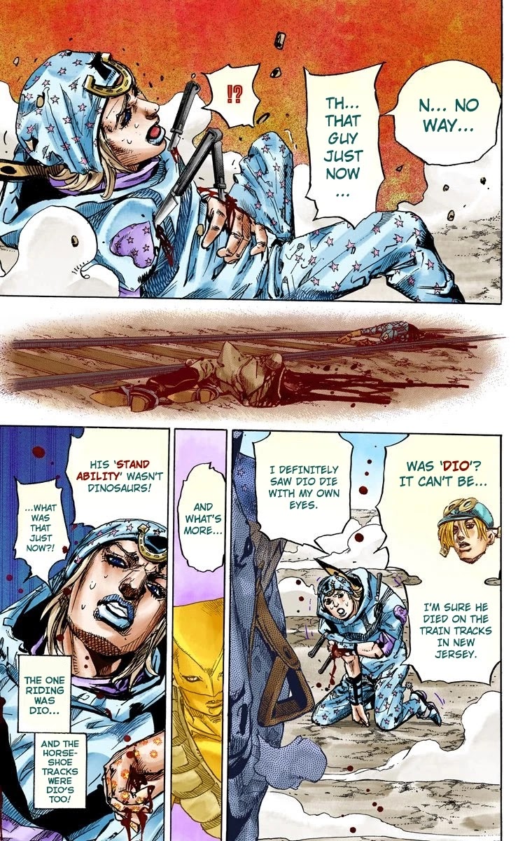 JoJo's Bizarre Adventure Part 7 - Steel Ball Run (Official Colored) Chapter 91 page 18 - Chapter 91: High Voltage Part 2