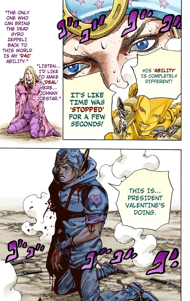 JoJo's Bizarre Adventure Part 7 - Steel Ball Run (Official Colored) Chapter 91 page 20 - Chapter 91: High Voltage Part 2