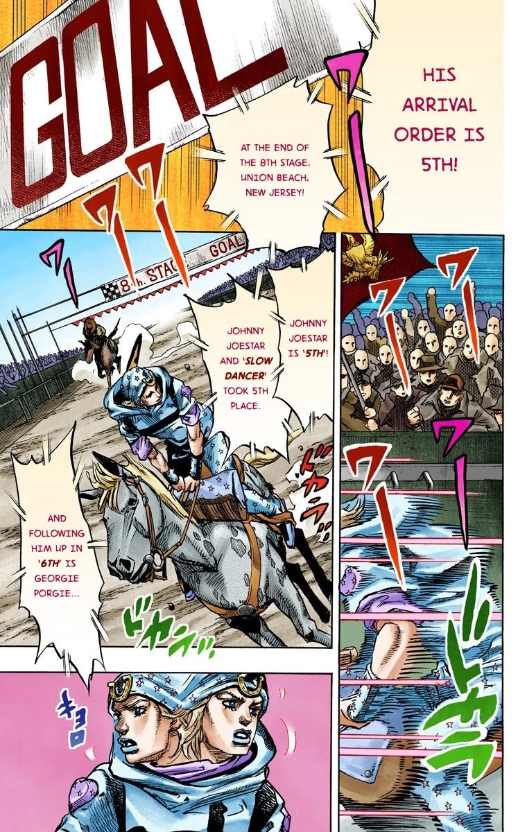 JoJo's Bizarre Adventure Part 7 - Steel Ball Run (Official Colored) Chapter 91 page 22 - Chapter 91: High Voltage Part 2