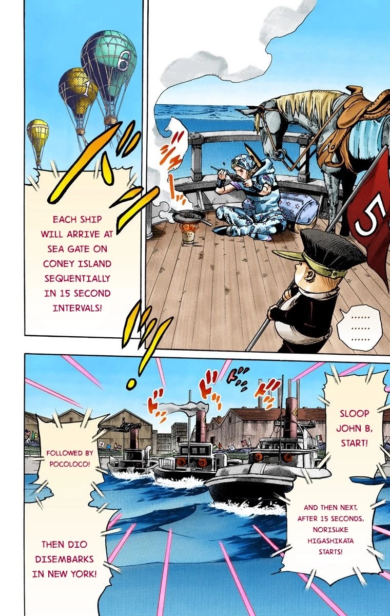 JoJo's Bizarre Adventure Part 7 - Steel Ball Run (Official Colored) Chapter 91 page 30 - Chapter 91: High Voltage Part 2