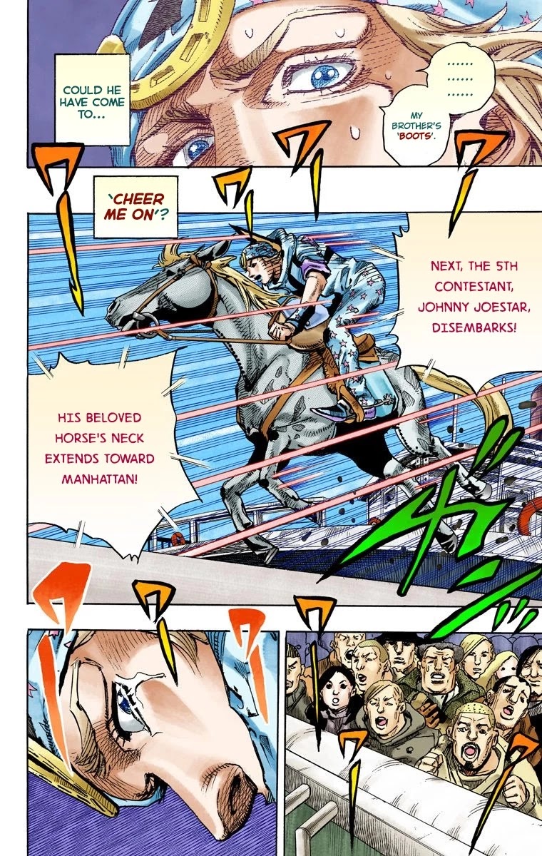 JoJo's Bizarre Adventure Part 7 - Steel Ball Run (Official Colored) Chapter 91 page 35 - Chapter 91: High Voltage Part 2