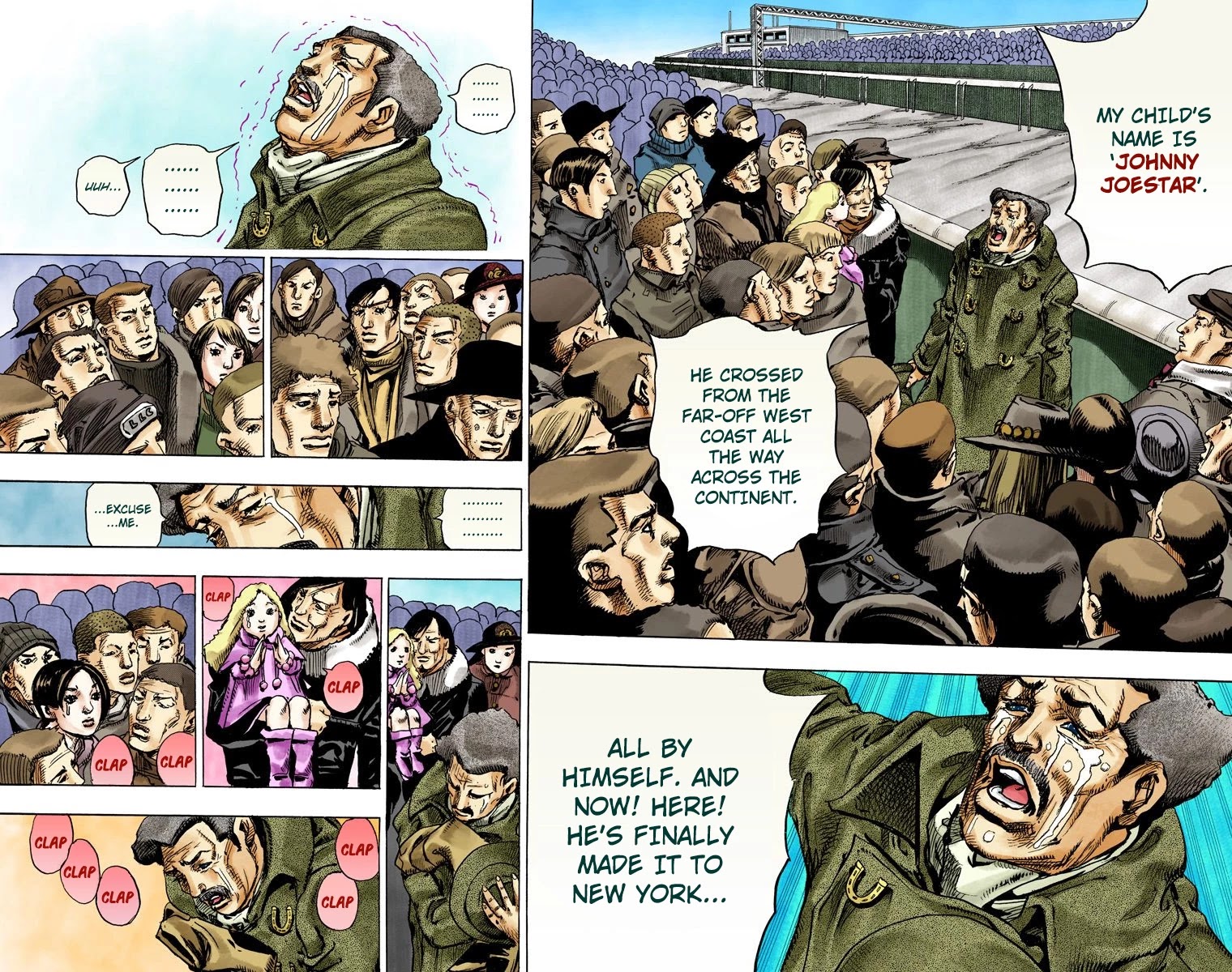 JoJo's Bizarre Adventure Part 7 - Steel Ball Run (Official Colored) Chapter 91 page 37 - Chapter 91: High Voltage Part 2