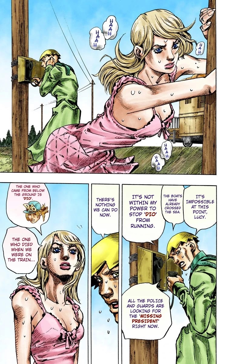 JoJo's Bizarre Adventure Part 7 - Steel Ball Run (Official Colored) Chapter 92 page 14 - Chapter 92: High Voltage Part 3