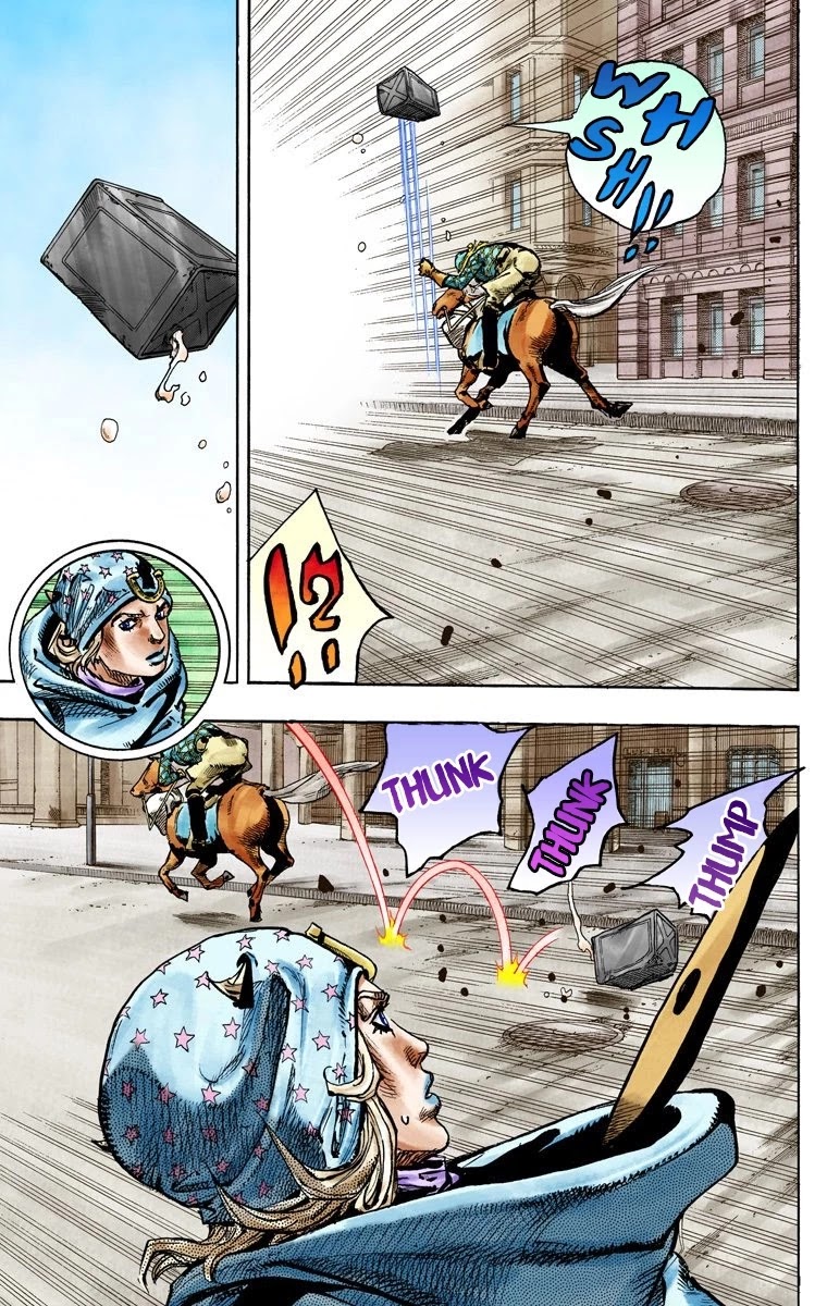 JoJo's Bizarre Adventure Part 7 - Steel Ball Run (Official Colored) Chapter 92 page 18 - Chapter 92: High Voltage Part 3
