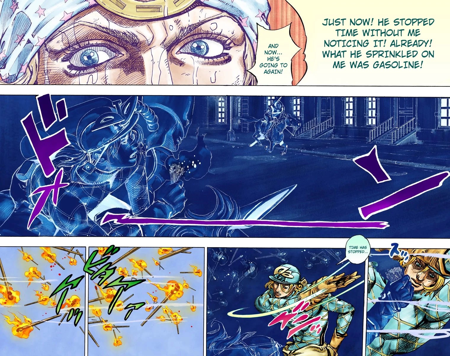 JoJo's Bizarre Adventure Part 7 - Steel Ball Run (Official Colored) Chapter 92 page 21 - Chapter 92: High Voltage Part 3