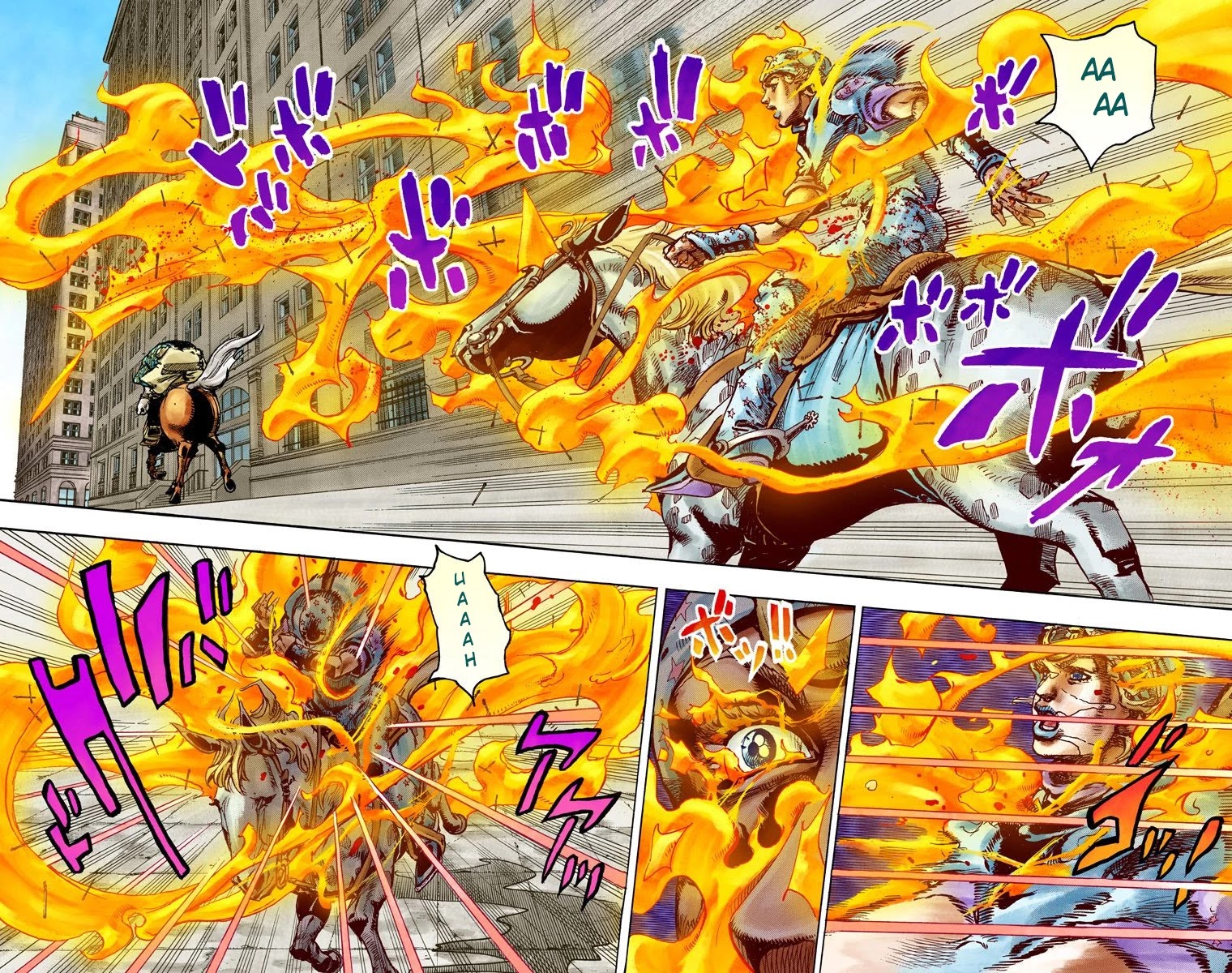 JoJo's Bizarre Adventure Part 7 - Steel Ball Run (Official Colored) Chapter 92 page 24 - Chapter 92: High Voltage Part 3