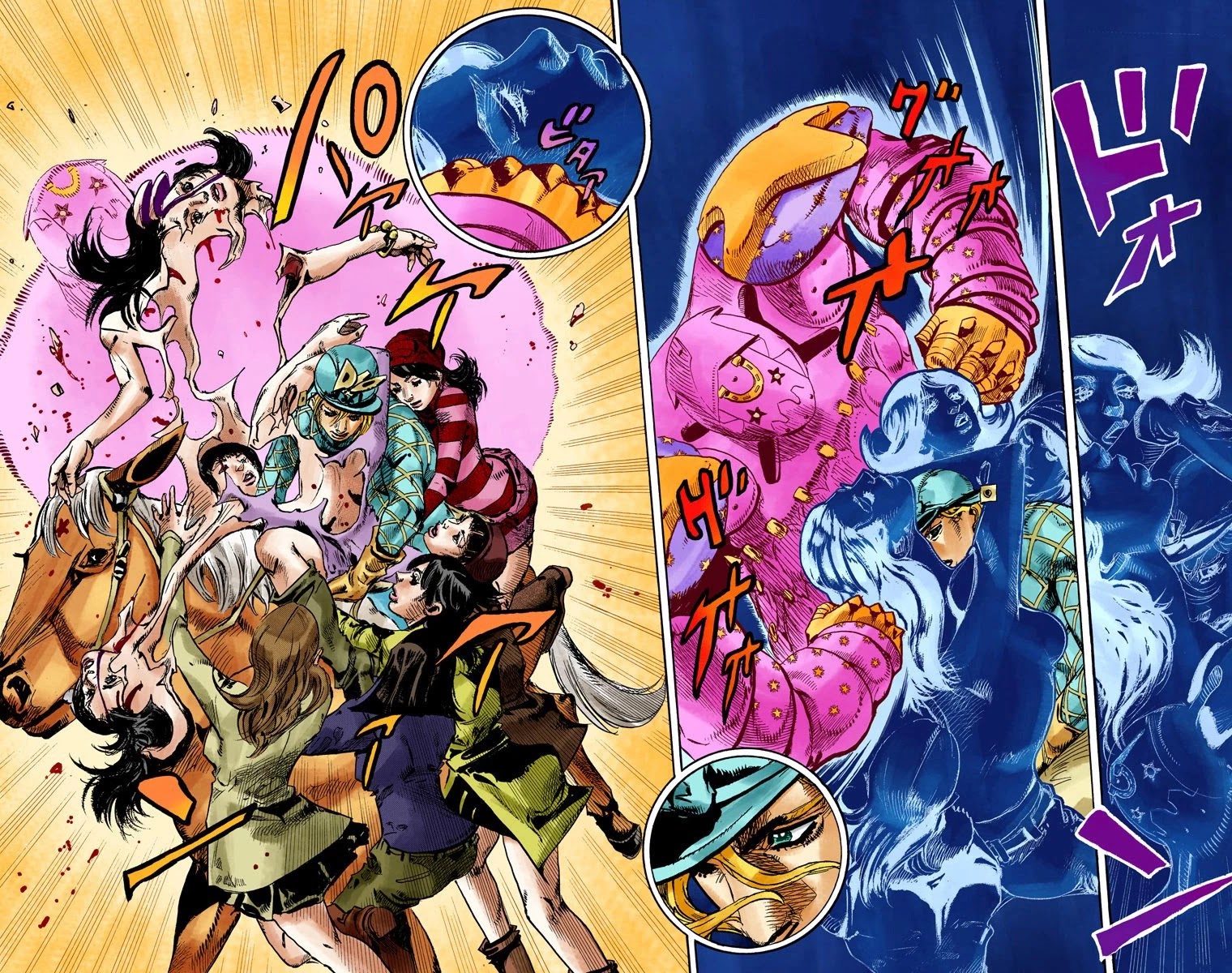 JoJo's Bizarre Adventure Part 7 - Steel Ball Run (Official Colored) Chapter 93 page 12 - Chapter 93: High Voltage Part 4