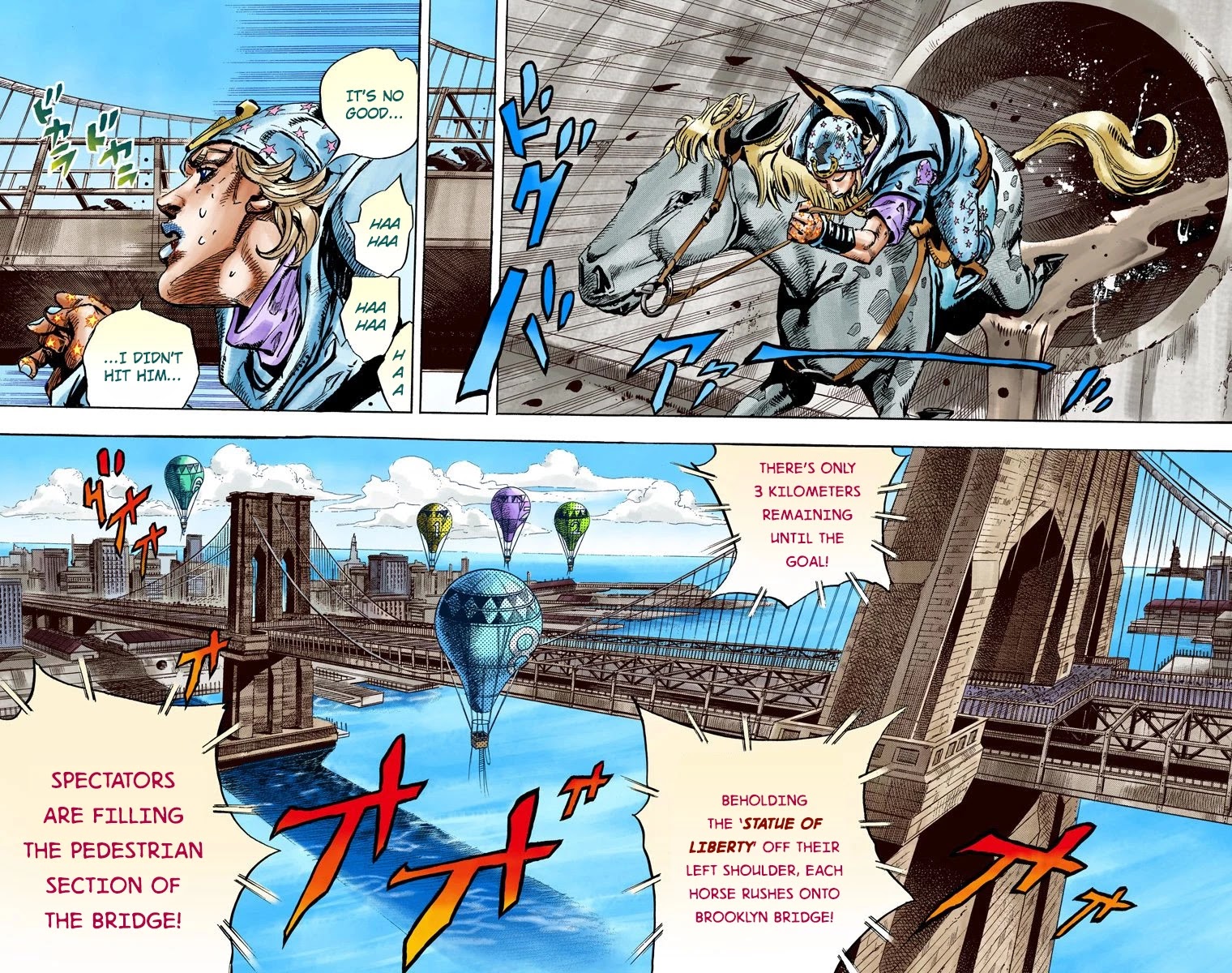 JoJo's Bizarre Adventure Part 7 - Steel Ball Run (Official Colored) Chapter 93 page 15 - Chapter 93: High Voltage Part 4