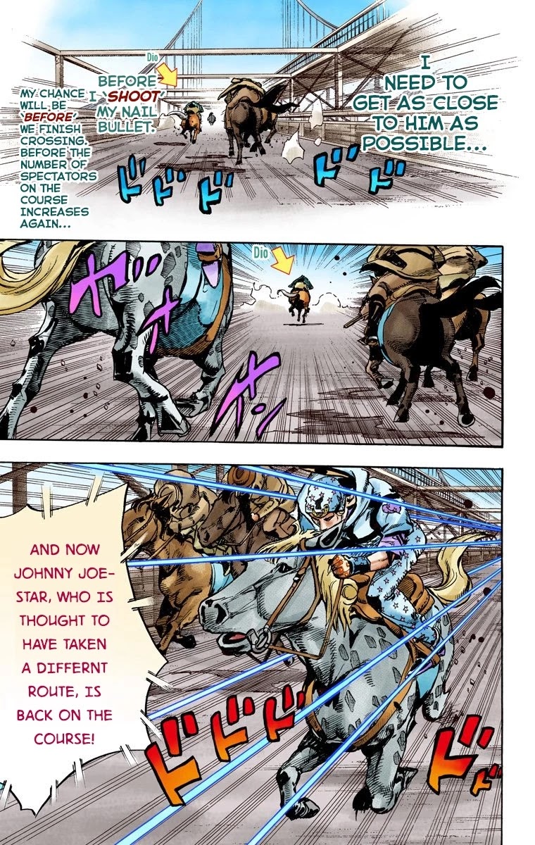 JoJo's Bizarre Adventure Part 7 - Steel Ball Run (Official Colored) Chapter 93 page 17 - Chapter 93: High Voltage Part 4