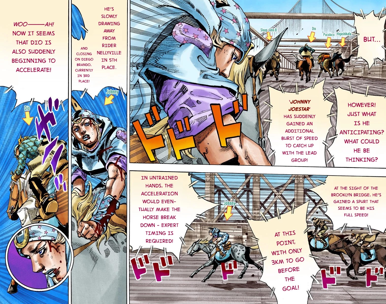 JoJo's Bizarre Adventure Part 7 - Steel Ball Run (Official Colored) Chapter 93 page 18 - Chapter 93: High Voltage Part 4