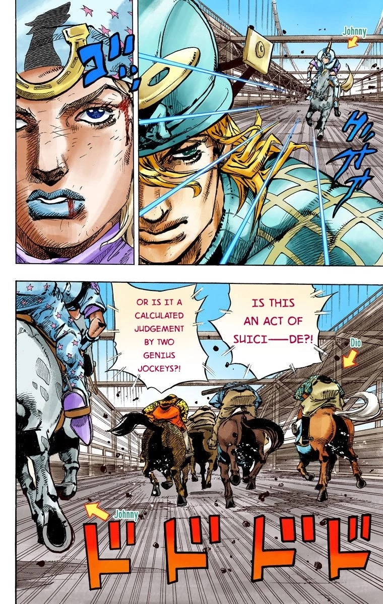 JoJo's Bizarre Adventure Part 7 - Steel Ball Run (Official Colored) Chapter 93 page 19 - Chapter 93: High Voltage Part 4
