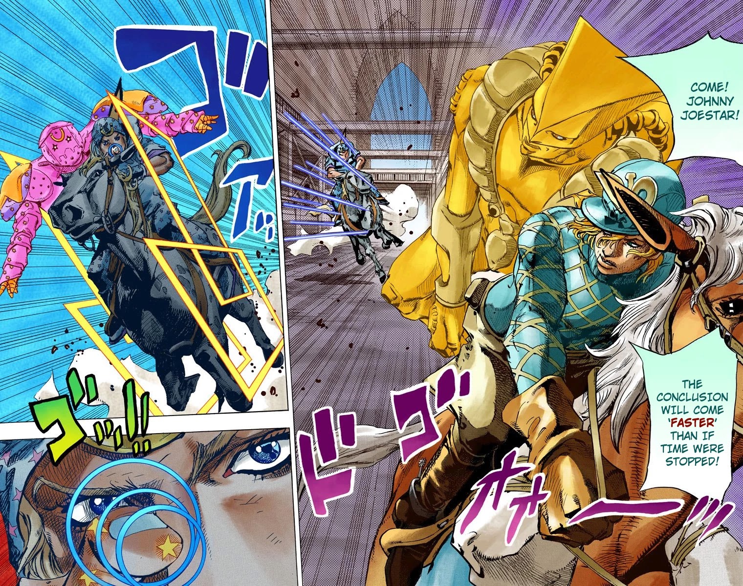 JoJo's Bizarre Adventure Part 7 - Steel Ball Run (Official Colored) Chapter 93 page 23 - Chapter 93: High Voltage Part 4