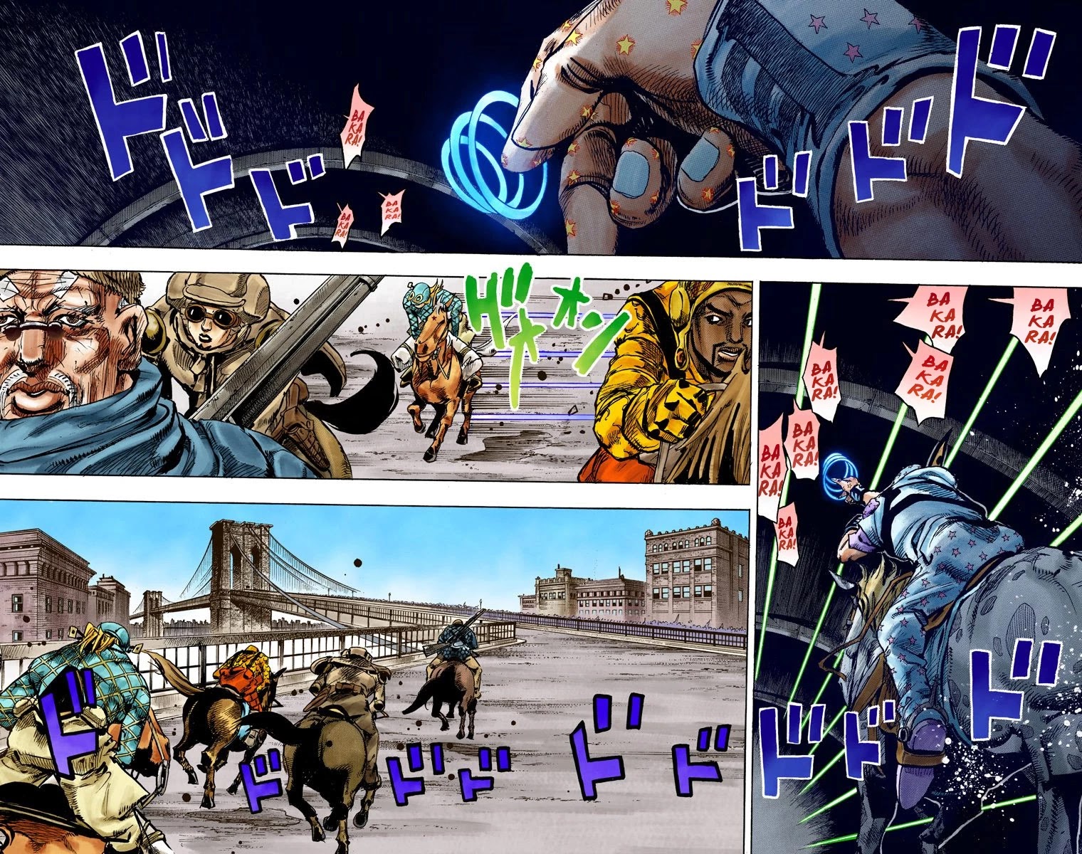 JoJo's Bizarre Adventure Part 7 - Steel Ball Run (Official Colored) Chapter 93 page 6 - Chapter 93: High Voltage Part 4