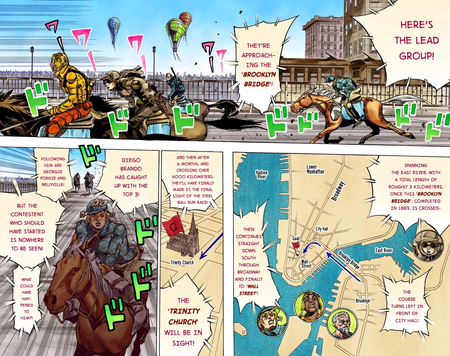 JoJo's Bizarre Adventure Part 7 - Steel Ball Run (Official Colored) Chapter 93 page 7 - Chapter 93: High Voltage Part 4