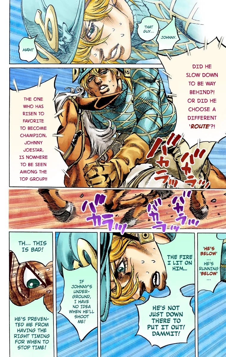 JoJo's Bizarre Adventure Part 7 - Steel Ball Run (Official Colored) Chapter 93 page 8 - Chapter 93: High Voltage Part 4