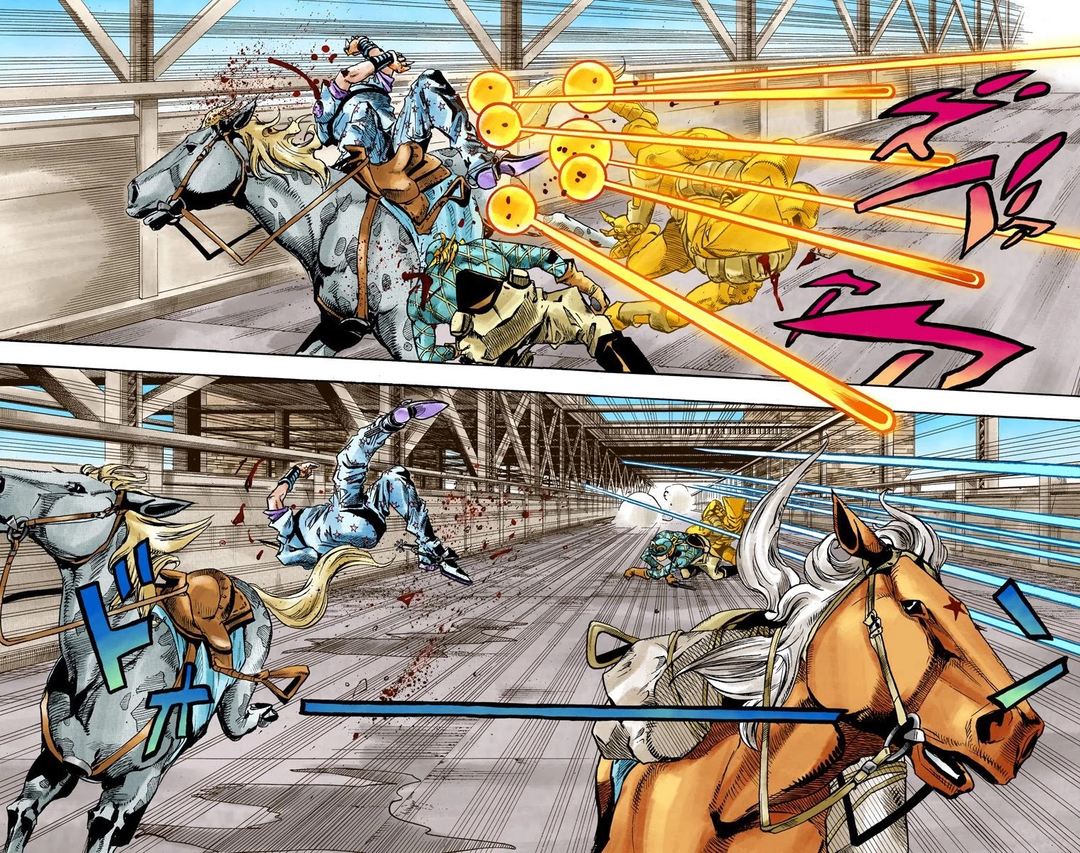 JoJo's Bizarre Adventure Part 7 - Steel Ball Run (Official Colored) Chapter 94 page 11 - Chapter 94: World of Stars and Stripes