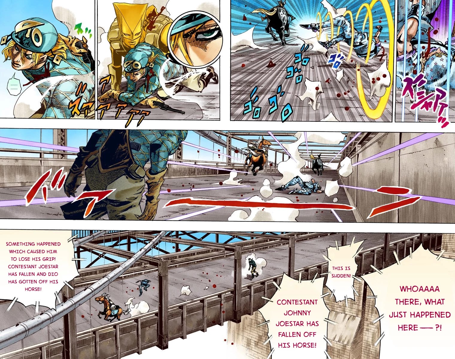 JoJo's Bizarre Adventure Part 7 - Steel Ball Run (Official Colored) Chapter 94 page 12 - Chapter 94: World of Stars and Stripes